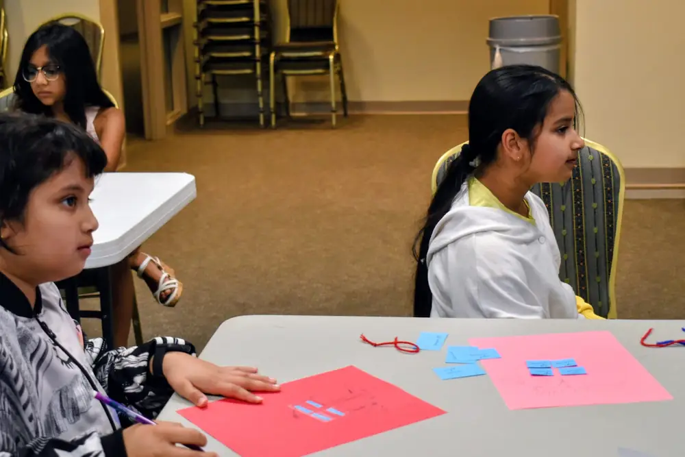 Students at the circulatory system workshop (2 of 18)