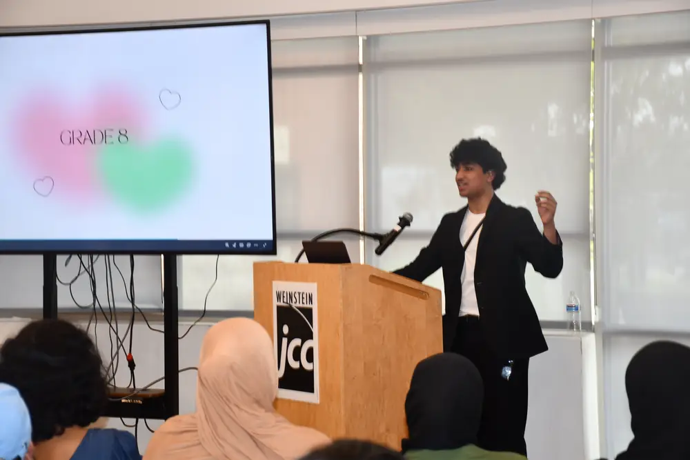 A presenter and audience at the research symposium (10 of 10)