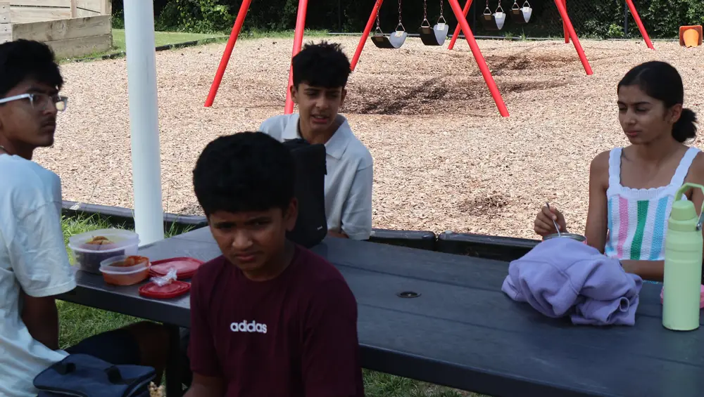 Students during downtime at camp (1 of 5)