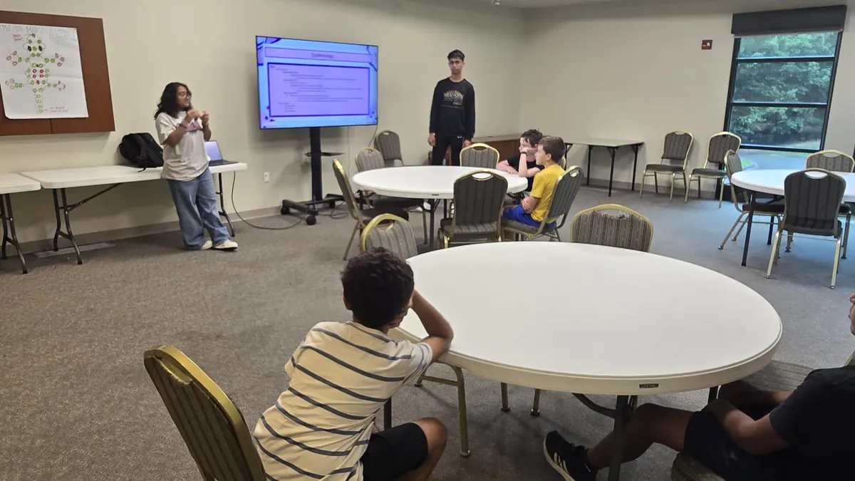 Students at the introduction to bioinformatics workshop